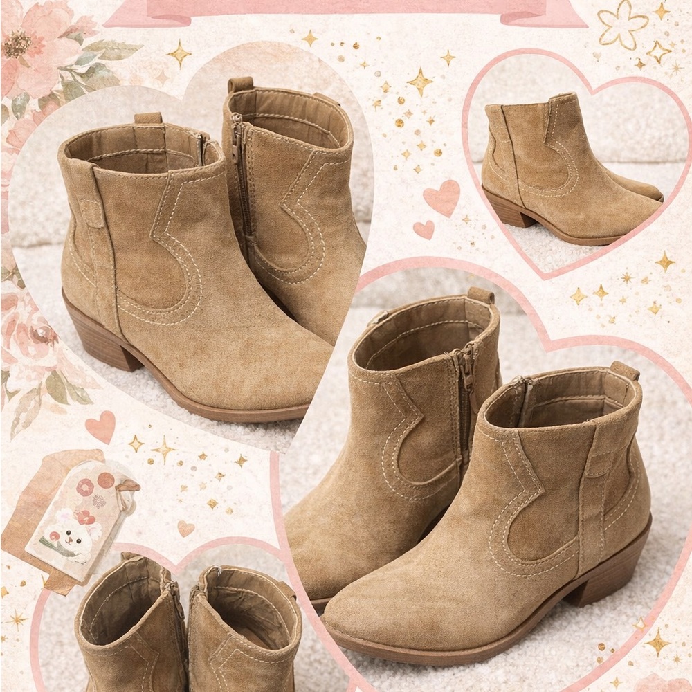 torrid Tan Suede Ankle Boots - Western Booties